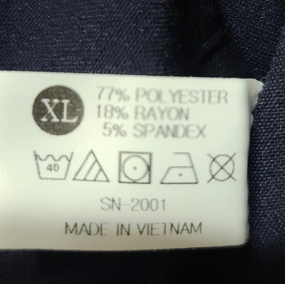 Scrubs set Noflik Women's XL Anti-Wrinkle Soft Stretch V Neck Navy Blue FIGS st - Picture 8 of 10